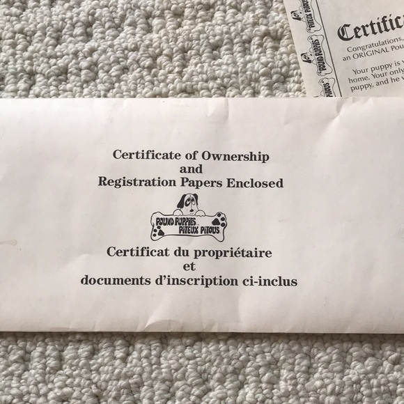 Vintage NEW First Canada Edition Pound Puppy NOS 1984 - Picture 7 of 16